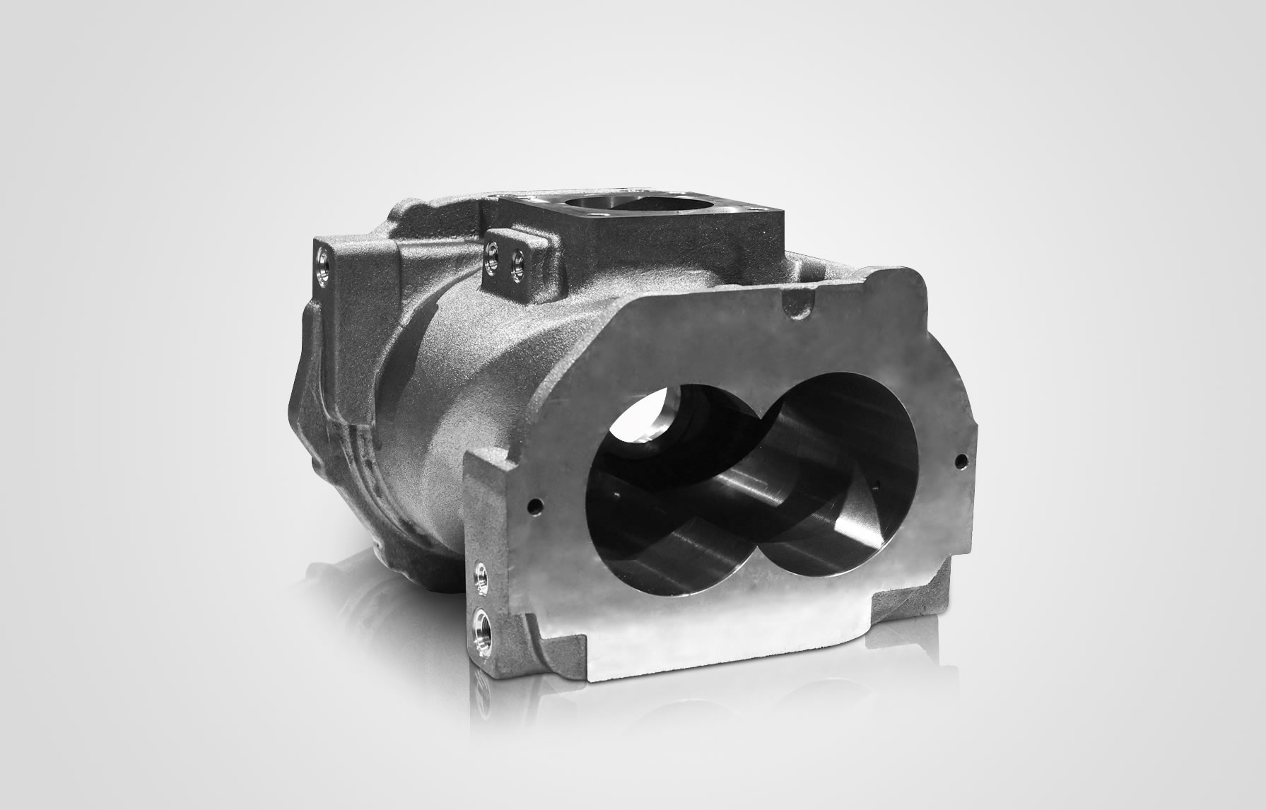 雙螺桿式空氣壓縮機(jī)殼體 雙螺桿式空氣壓縮機(jī)殼體